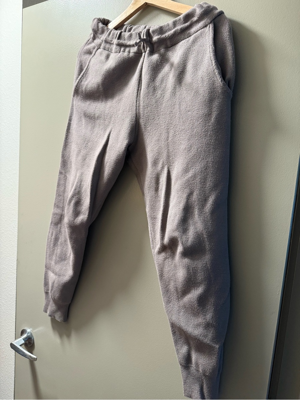Cozy Fleece Jogger Pants - Taupe